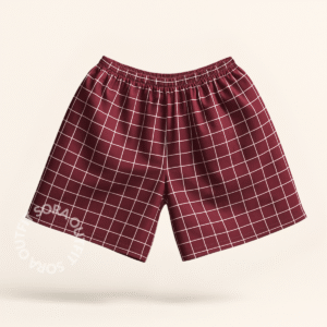 BOXER TARTAN-KOTAK MAROON